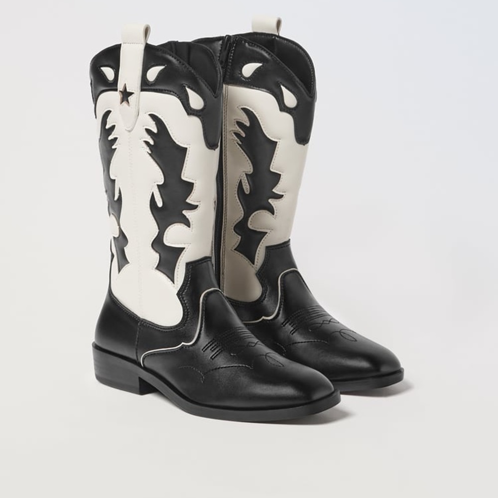 Zara Girls Cowboy Boots 2.5
